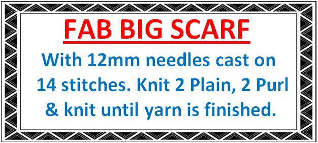 Fab Big Scarf Pattern